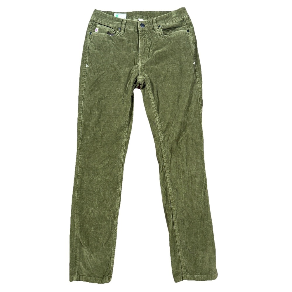 Stio Women's Pine Forest 6R Rivet Corduroy Straight Leg Pant 30/30 Green